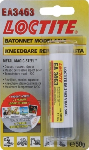 Mastic de réparation sur tous supports acier EA 3463 - blister 1 bâtonnet de 50g