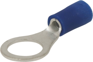 Cosse à oeil isolée bleue M8 - blister de 10 pcs