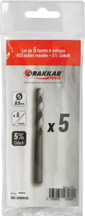 Foret à métaux HSS 5% cobalt 9,5mm - lot de 5 pcs