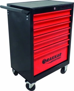 Servante d'atelier 7 tiroirs composée de 176 outils - modules finition carbone