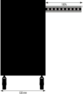 Servante 7 tiroirs avec 2 portes latérales avec plan de travail en ABS 890x530x1022mm