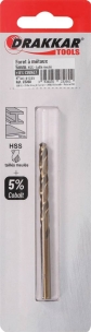 Foret à métaux HSS 5% cobalt 5mm - blister de 1 pcs