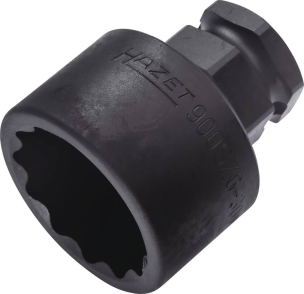 Douille à chocs longue 1/2" 6 pans extérieurs 24 mm - traction à 12 pans - 30mm