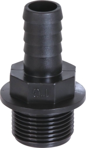 Raccord cannelé PVC mâle 1" pour tuyau de 19mm