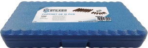 Embout hexagonal 10mm Torx® de T20 à T55 avec douille 1/2 porte-embouts - coffret PVC de 15 pcs