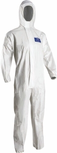 Combinaison de protection jetable SMS avec capuche type 5/6 55 g/m² blanche XXL - lot de 25 pcs