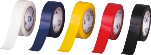 Ruban adhésif isolant PVC couleurs assorties 19mmx10m - lot de 10 pcs