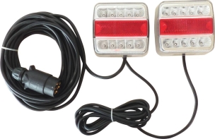 Kit de signalisation arrière LED 12V 12m magnétique entre feux 4m - blister - lot de 5 pcs