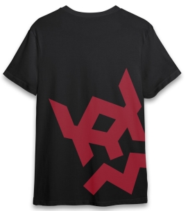 Tee-shirt noir taille M unisexe - Drakkar logo incline