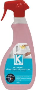 Nettoyant détartrant désinfectant spécial sanitaire - lot de 12 flacons spray de 750ml