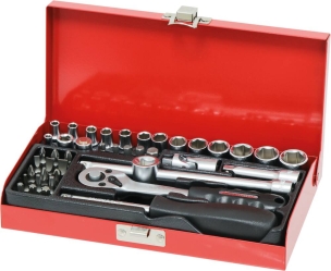 Coffret de douilles 1/4" - 42 pcs