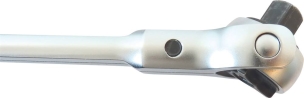 Cliquet 1/4" 72 dents réversible tête boule 360° avec bouton poussoir