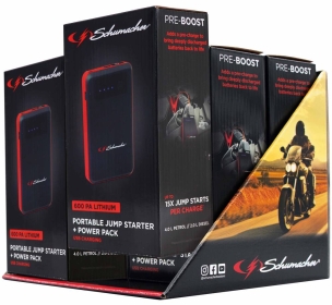  Booster 12V 600A avec power bank 6500mAh - présentoir de 6 pcs