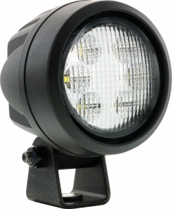 Phare de travail rond LED 12/24V 2000 lumens - boîtier carbone - classe 5