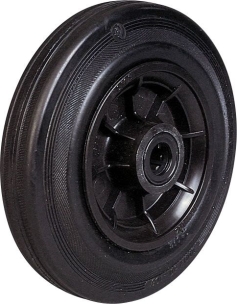 Roue nylon et caoutchouc alésage rouleaux D160mm