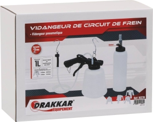 Vidangeur de circuit de frein pneumatique 1L avec bouteille de remplissage