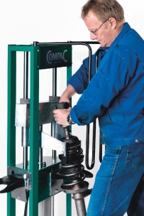 Compresseur de ressort pneumatique sur roues MacPherson