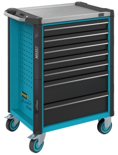 Servante d'atelier 7 tiroirs bleu/noir 786x518x1020mm