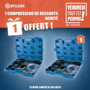 OPE VTEP - Lot de 2 coffrets de compresseur de ressorts de 8 pcs réf.71259 dont 1 offert