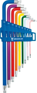 Clés Torx® alésées extra longues de TT10 à TT50 - étui de 9 pcs