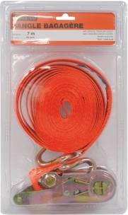 Sangle d'arrimage à cliquet séparé 35mm 7m 3T doigts soudés - lot de 20 pcs