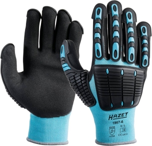 Gants de mécanicien maille et caoutchouc t.L