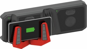 Chargeur par induction double avec support pour téléphone portable