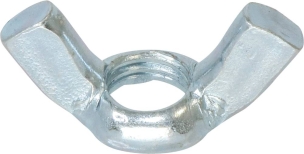 Ecrou à ailettes/papillon zingué blanc M8 - boîte de 100 pcs