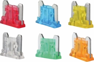 Micro fusible enfichable assortiment - présentoir de 6 coffrets de 120 pcs