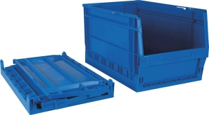 Boîte à bec pliable bleue 500x300x275mm