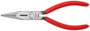 Pince à becs demi-ronds 160mm avec tranchant (Dureté 61HRC) - Gainage PVC