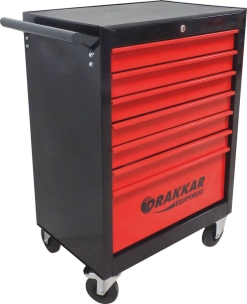 Servante d'atelier 7 tiroirs rouge/noir 680x460x1005mm Servante d'atelier 7 tiroirs rouge/noir 680x460x1005mm