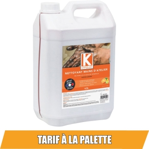 Nettoyant mains d'atelier orange parfum agrumes - bidon de 4,5L