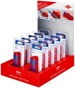 Presentoir de comptoir 10 outils coupe-gaines + denudage