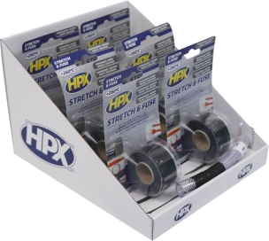 Ruban adhésif auto-amalgamant noir isolant/étanche/haute température 25mmx3m - lot de 6 blisters Ruban adhésif auto-amalgamant noir isolant/étanche/haute température 25mmx3m - lot de 6 blisters