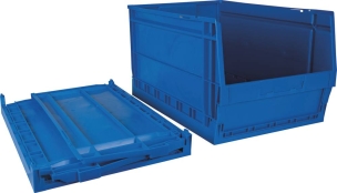 Boîte à bec pliable bleue 600x400x325mm