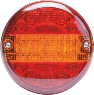 Feu arrière rond LED 12/24V 3 fonctions 140mm