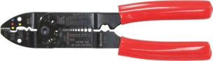 Pince à sertir 230mm cosse isolée et non isolée gainée PVC - carte