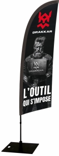 Oriflamme Drakkar avec lest 2,60m "viking homme - masse"