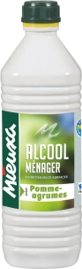 Alcool ménager parfum pomme agrume - bouteille de 1L