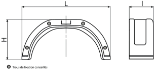Garde-boue tôle 10"-12"