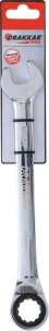 Clé mixte coudée à cliquet de 18mm avec inverseur - carte