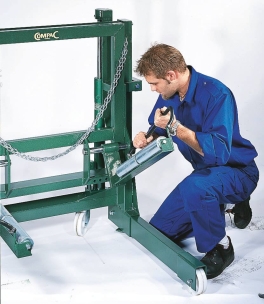 Chariot hydraulique mobile pour roues PL max 800kg