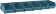 Boîtes à bec bleu - kit 6 boîtes avec support acier 600x168x75mm