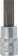 Douille tournevis 1/4" avec embout 37mm plat 7mm