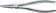 Pince droite 180mm pour circlips intérieur 19/60mm