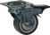 Roulette zinguée pivotante avec frein 60mm entraxe 38x38mm 50kg