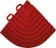 Angle - rouge - Lot de 4 pcs
