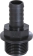 Raccord cannelé PVC mâle 1" pour tuyau de 19mm