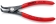 Pince coudée à 90° 125mm pour circlips extérieur 3/10mm